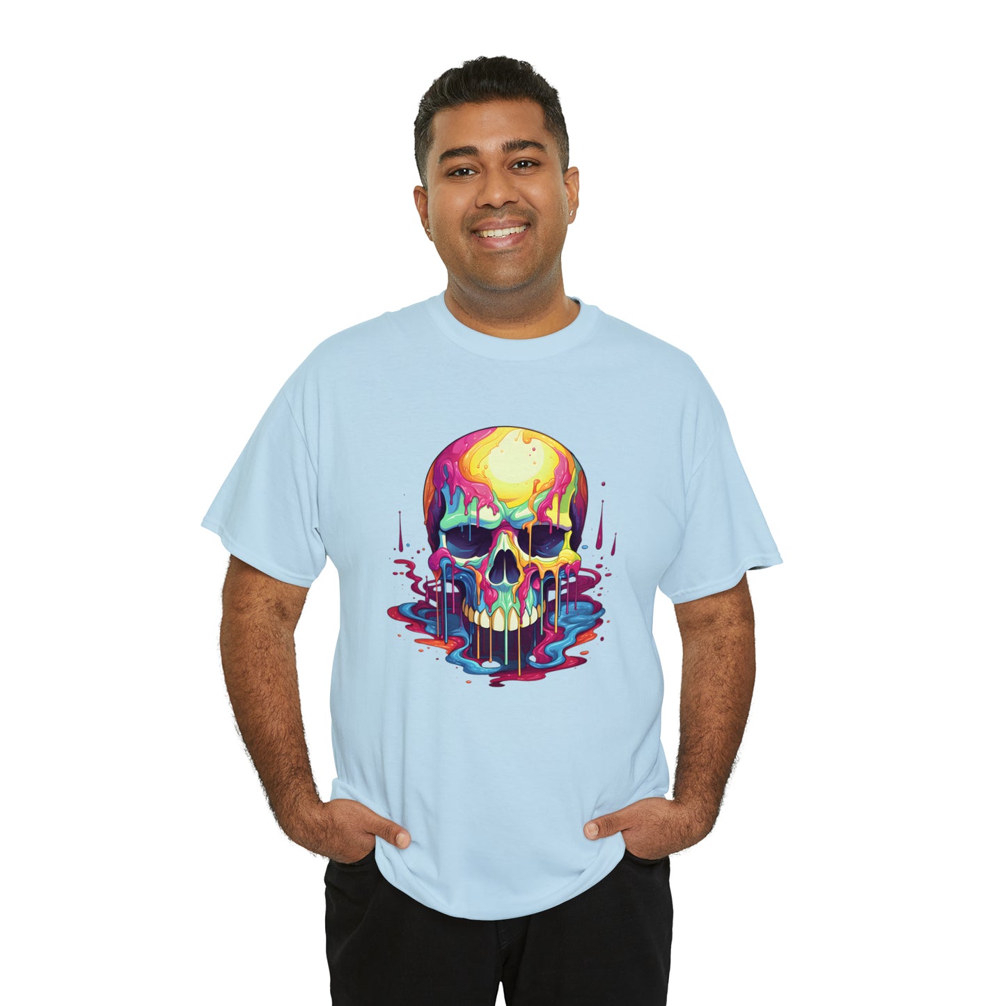 Painted Skull, Unisex Heavy Cotton Tee