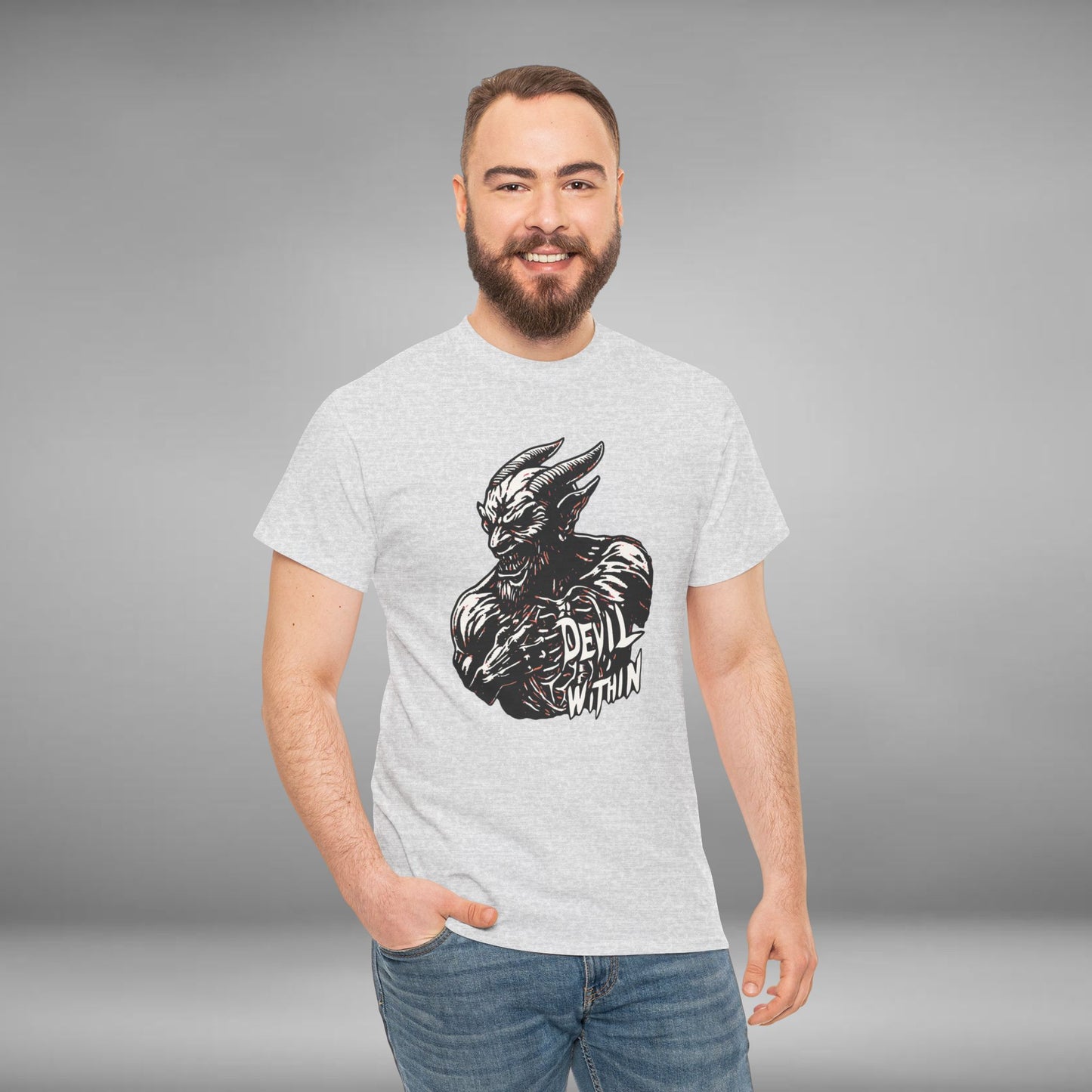 Devil Within, Unisex Heavy Cotton Tee