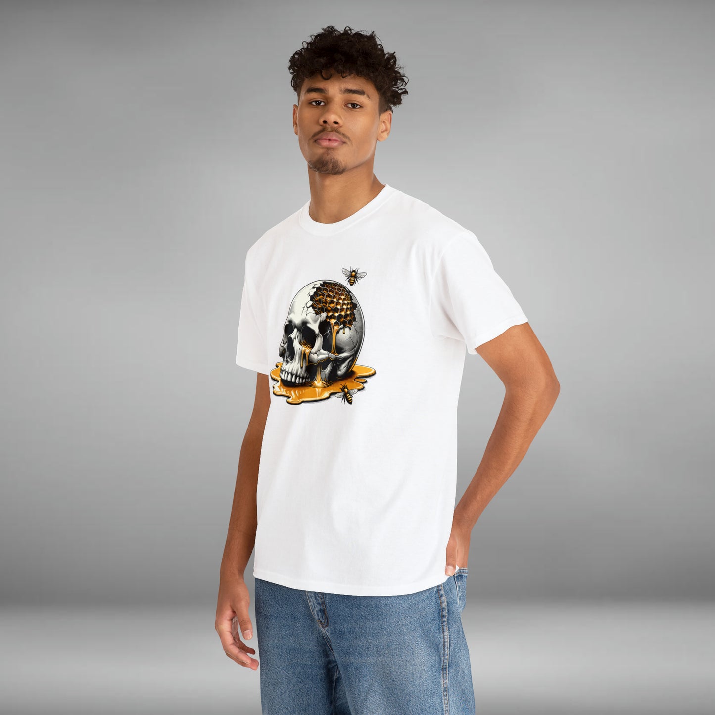 Honey Skull Unisex Heavy Cotton Tee