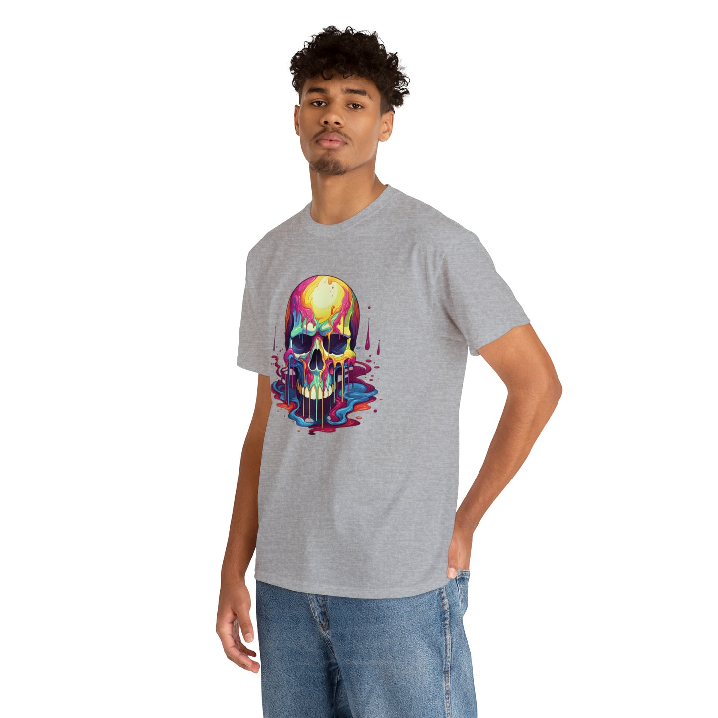 Painted Skull, Unisex Heavy Cotton Tee