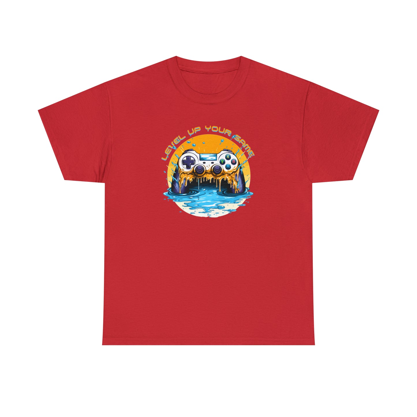 Level Up Your Game, Game Controller Unisex Heavy Cotton Tee