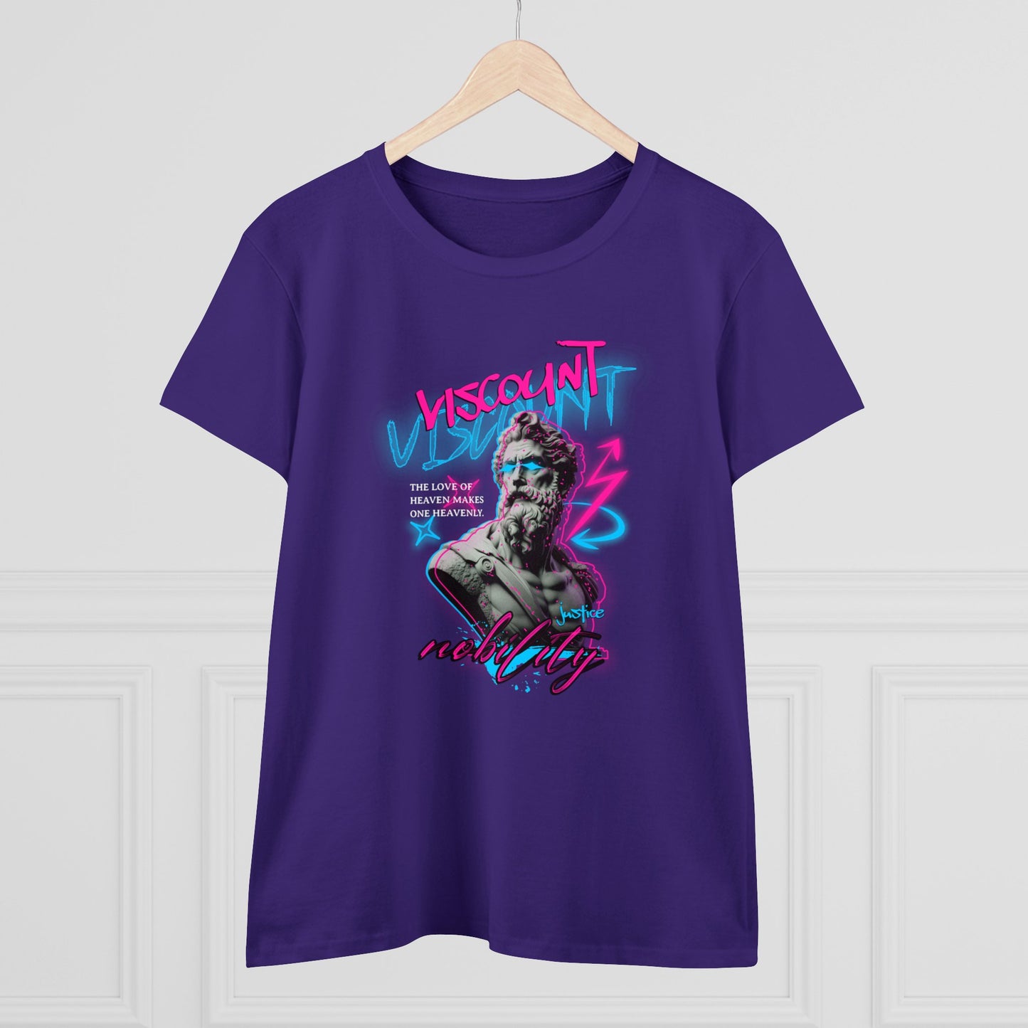 Viscount, Justice Nobility, Women's Midweight Cotton Tee