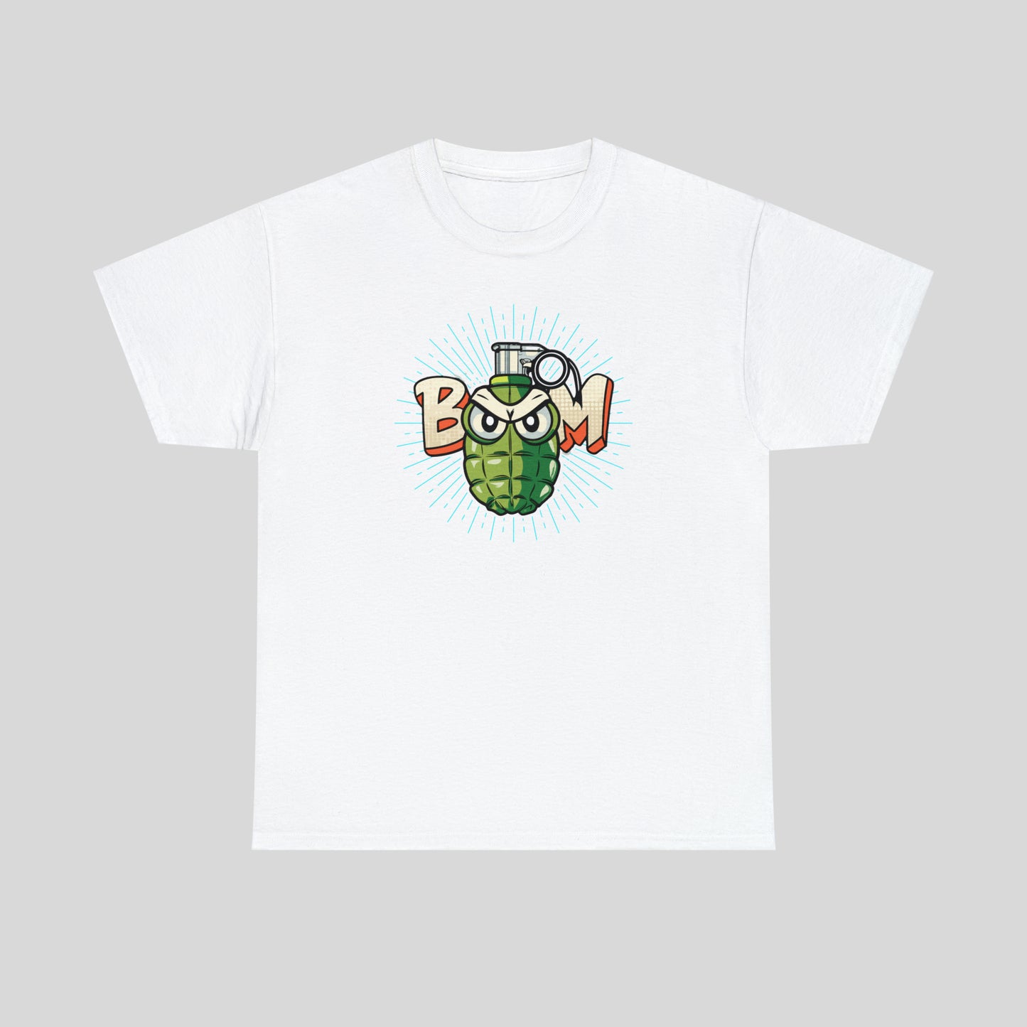 BOOM, Angry Grenade, Unisex Heavy Cotton Tee