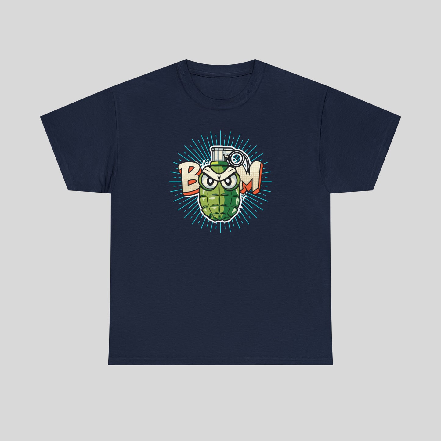 BOOM, Angry Grenade, Unisex Heavy Cotton Tee