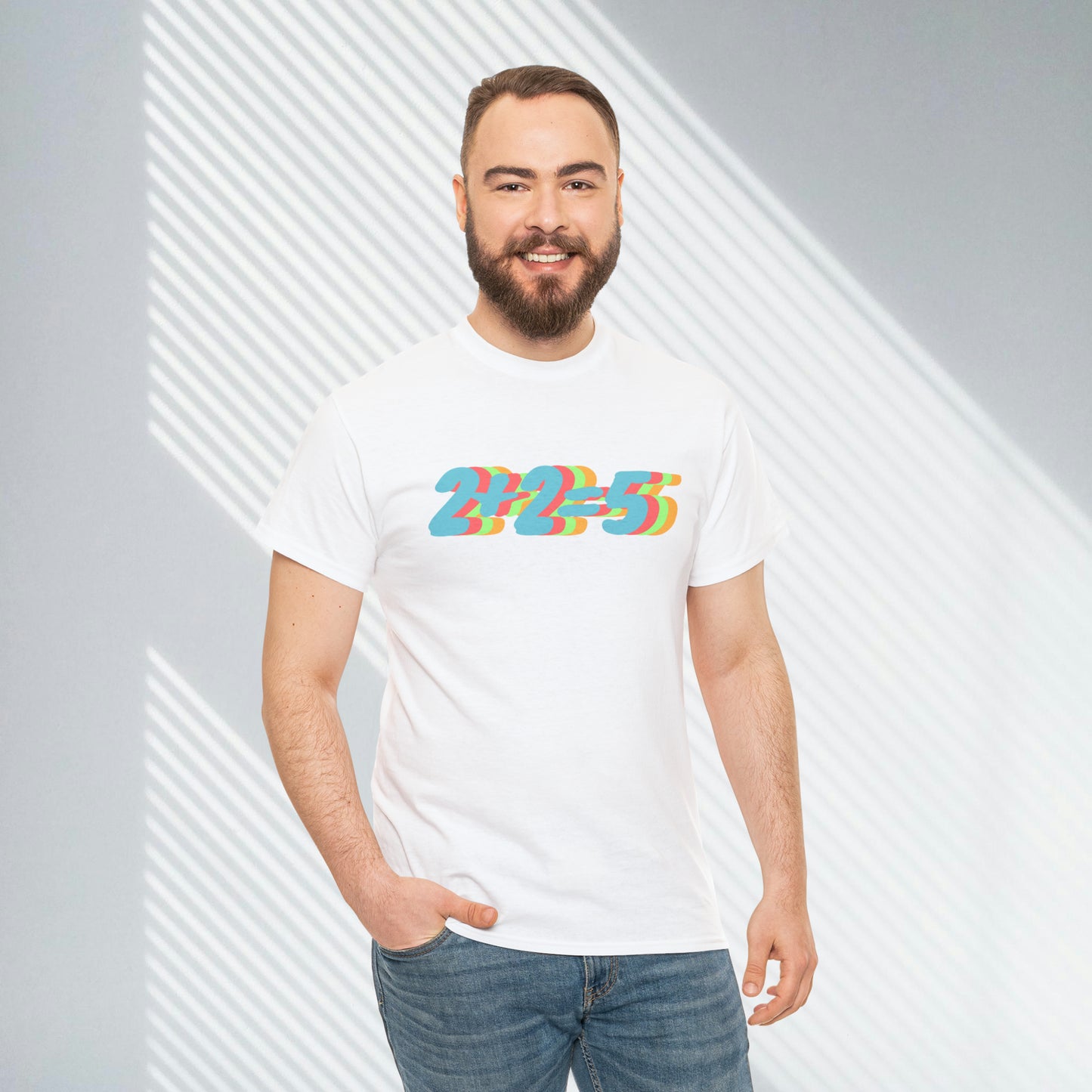 2+2=5, George Orwell 1984 inspired Unisex Heavy Cotton Tee