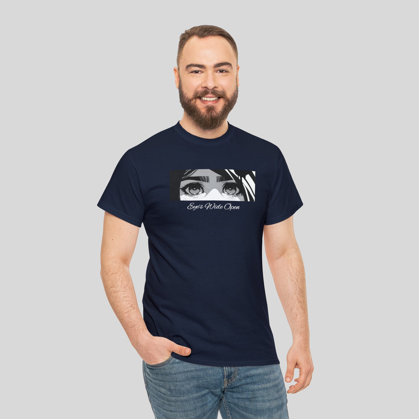Eye's Wide Open, Custom Unisex Heavy Cotton Graphic Tee