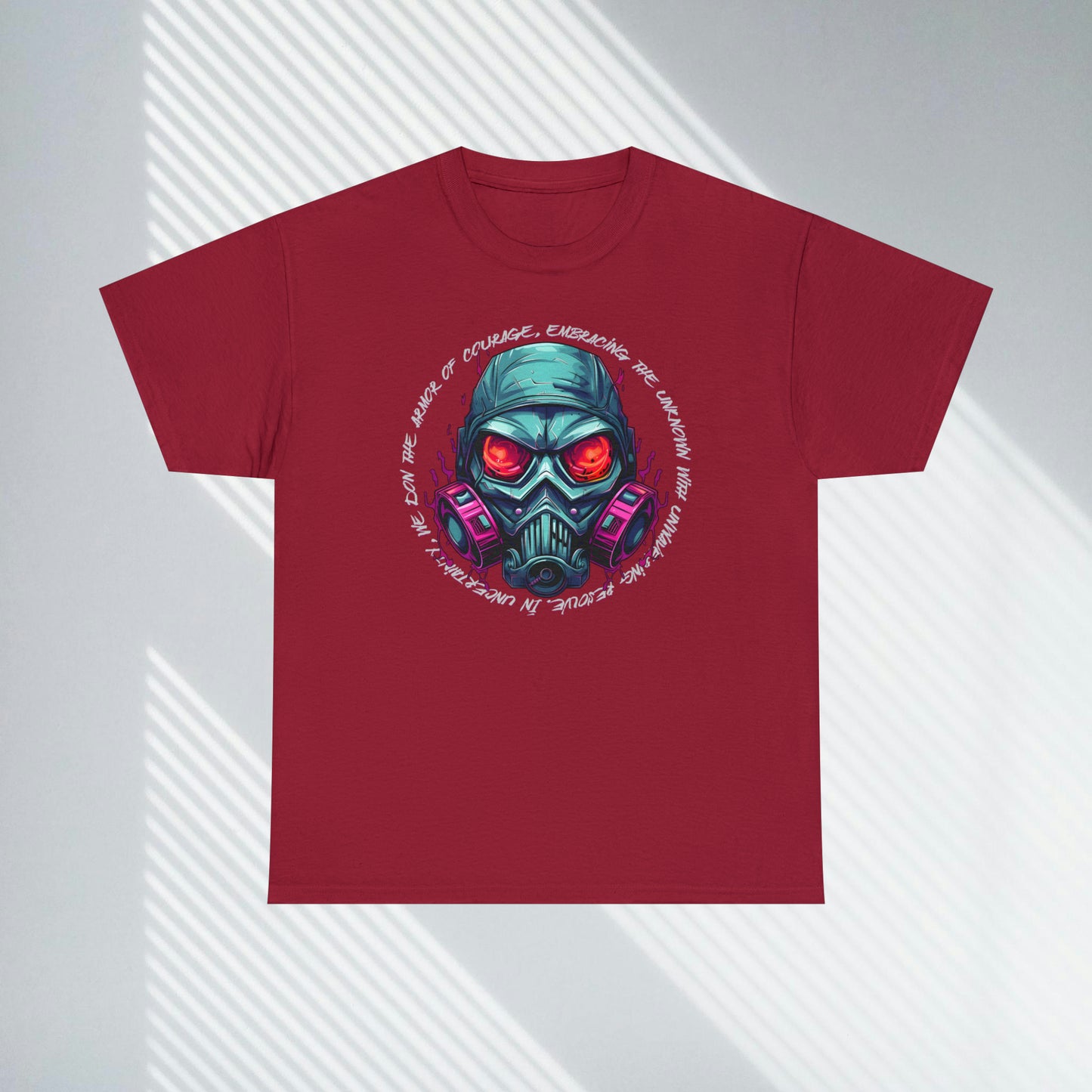 Gas Mask, Unisex Heavy Cotton Tee