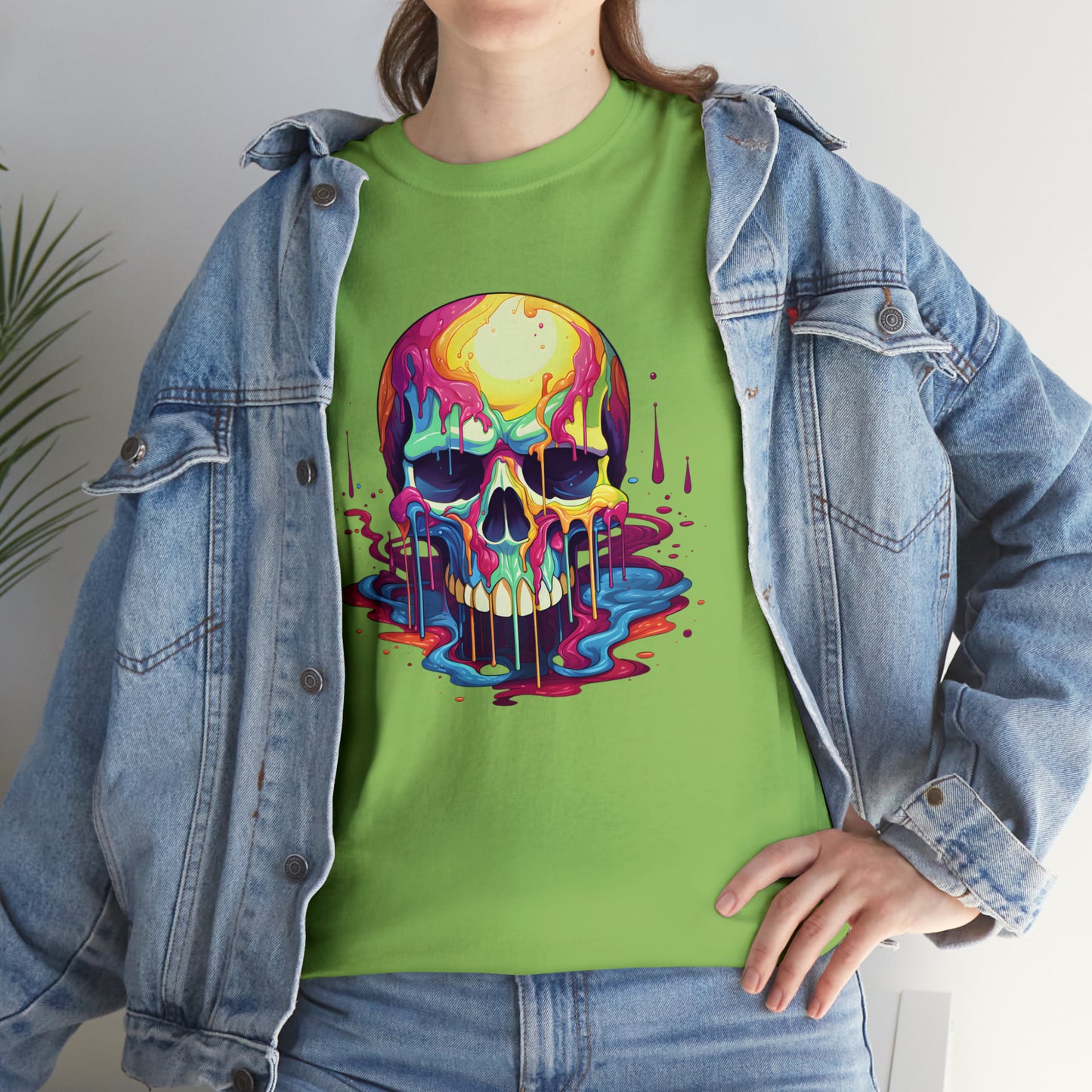 Painted Skull, Unisex Heavy Cotton Tee