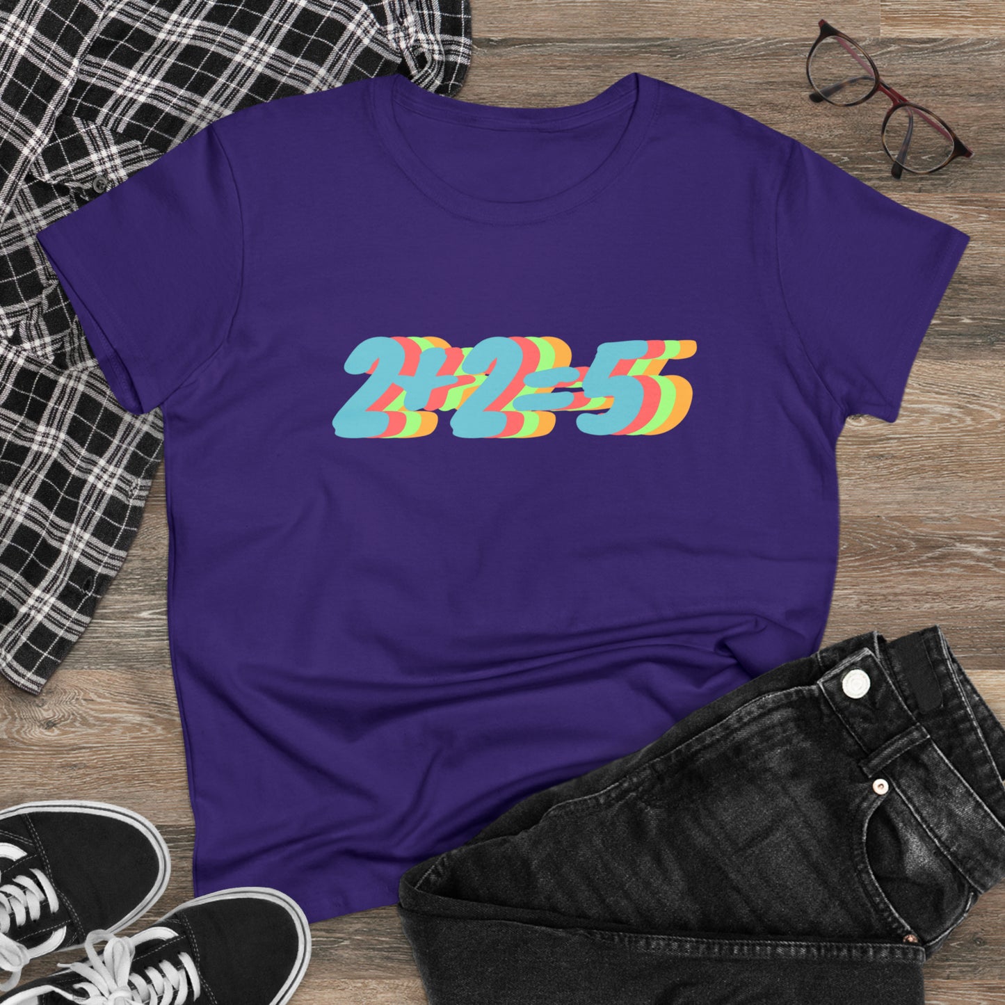 2+2=5, George Orwell 1984 inspired Women's Midweight Cotton Tee