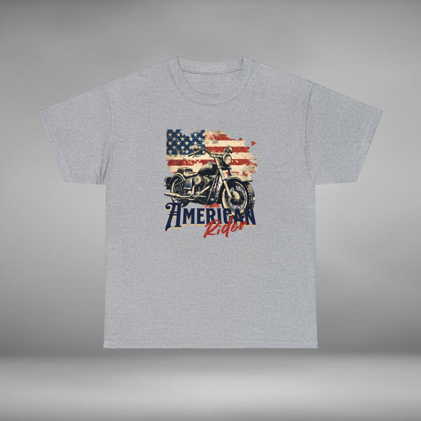 American Rider, Motorcycle Unisex Heavy Cotton Tee