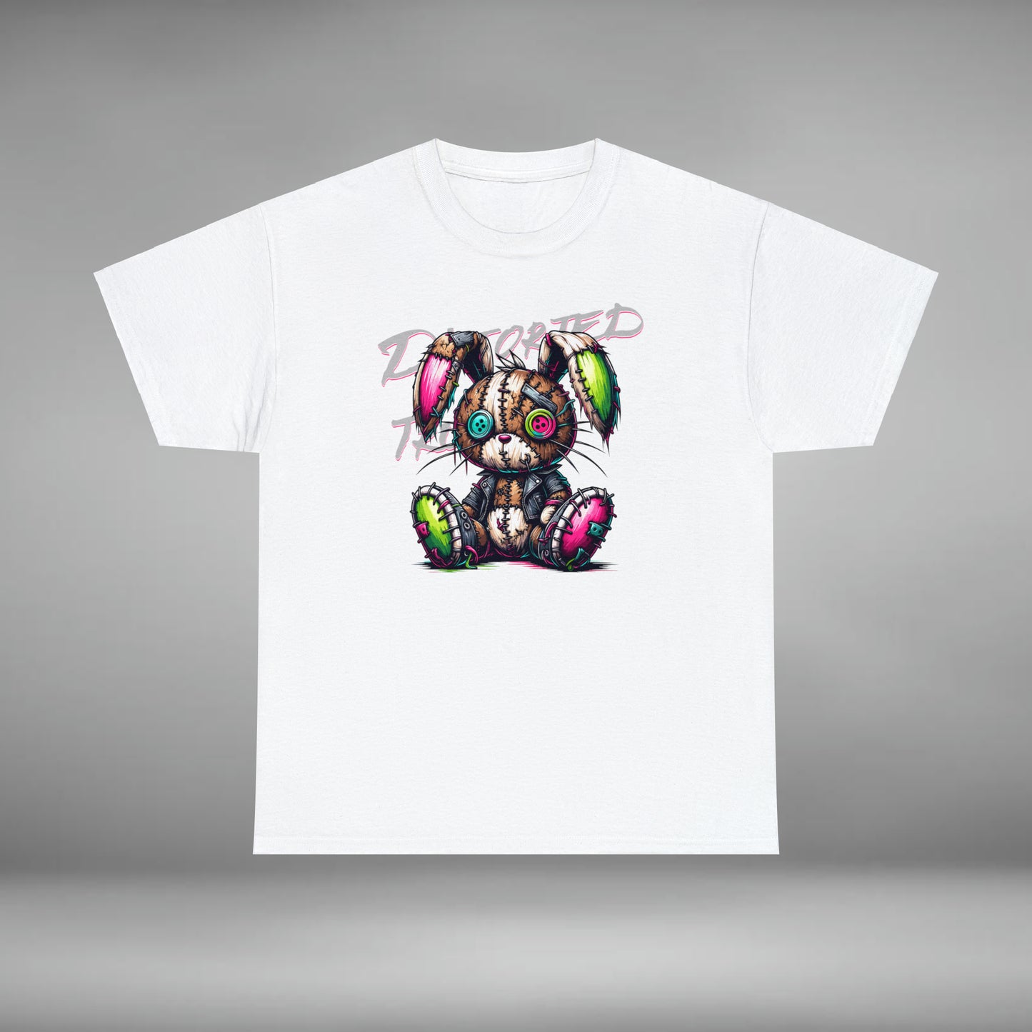 Distorted Truth, Ragdoll Bunny, Unisex Heavy Cotton Tee