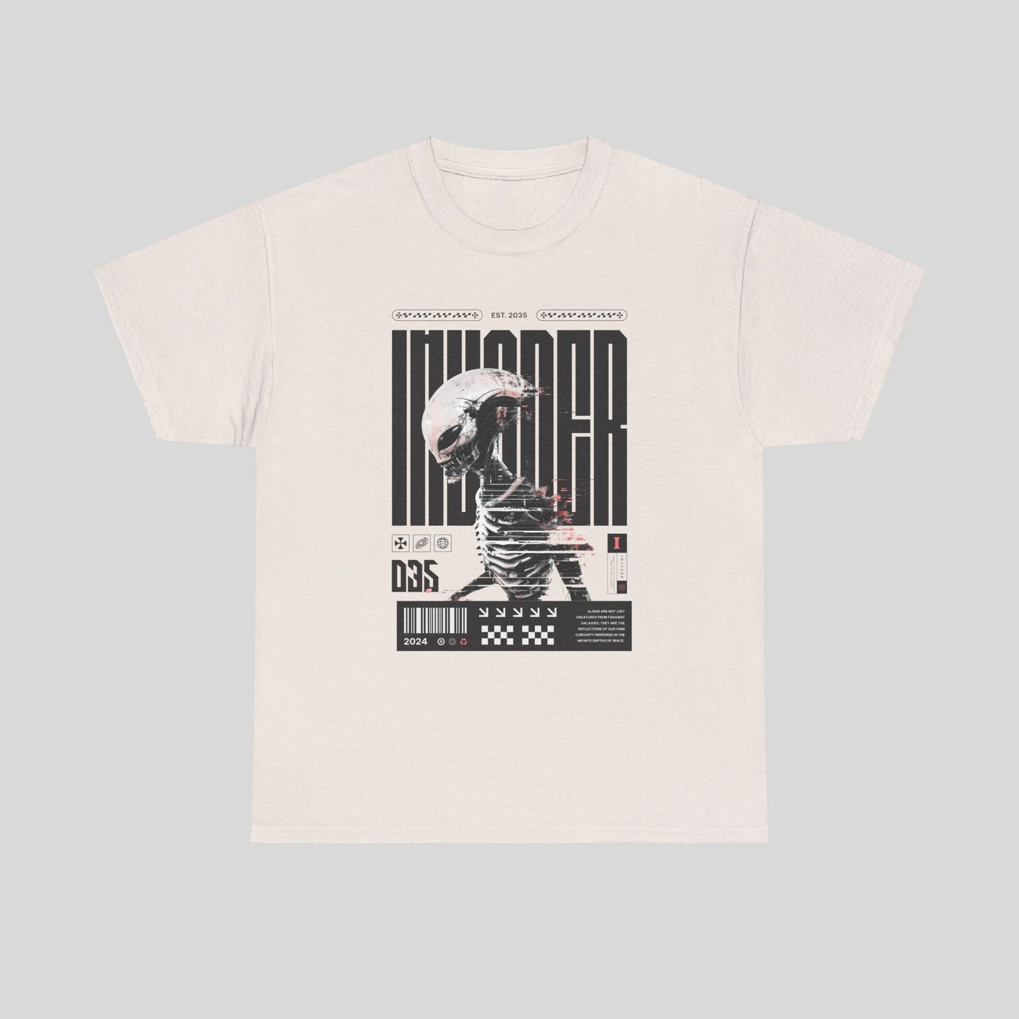 Alien Invader, Unisex Heavy Cotton Tee