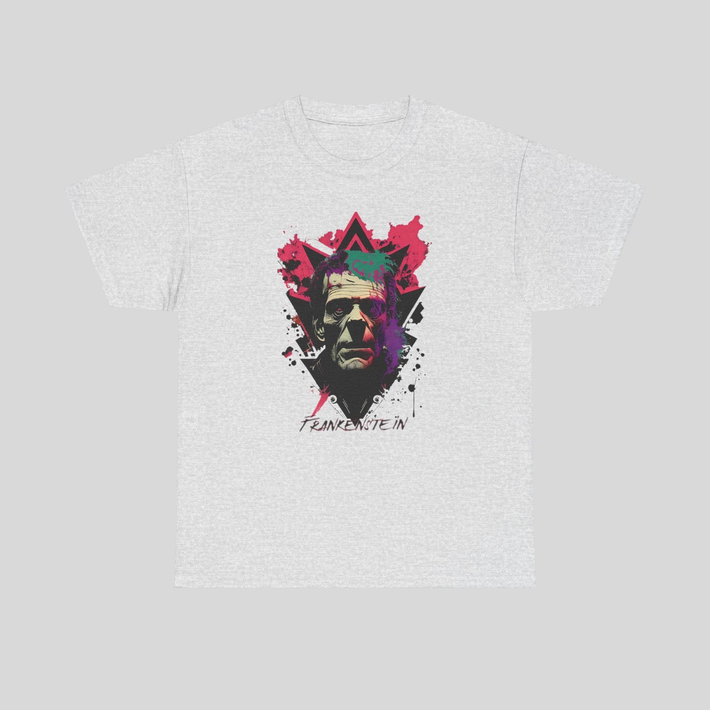 Frankenstein, Custom Graphic Unisex Heavy Cotton Tee