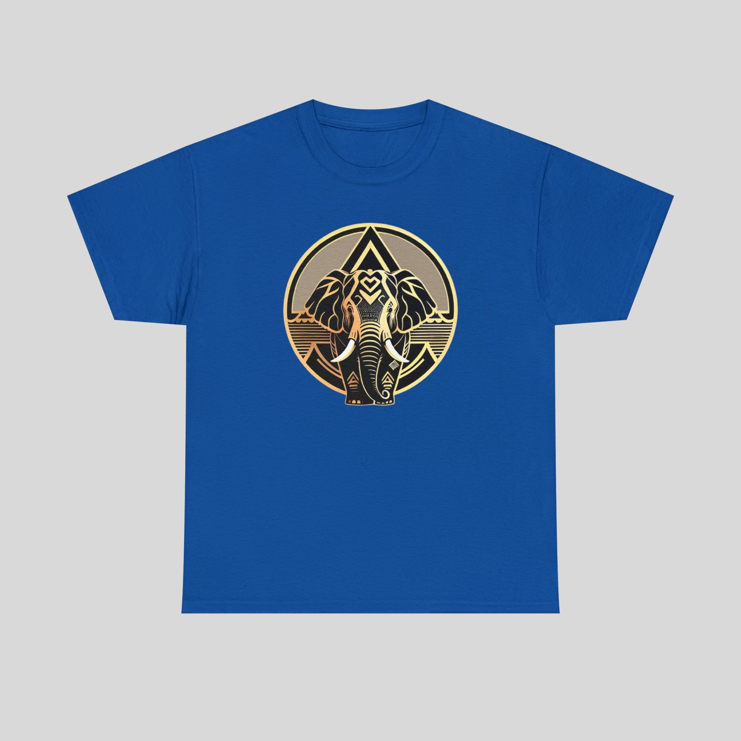 Elephant, Custom Graphic Unisex Heavy Cotton Tee