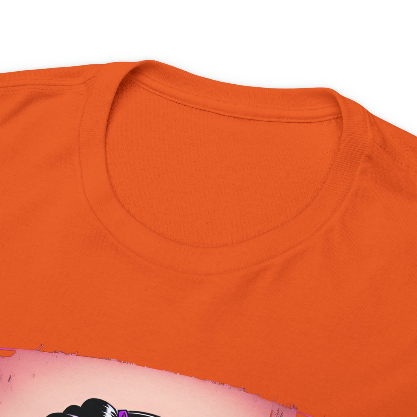 Zombie Pin-up Model, Custom Graphic Unisex Heavy Cotton Tee