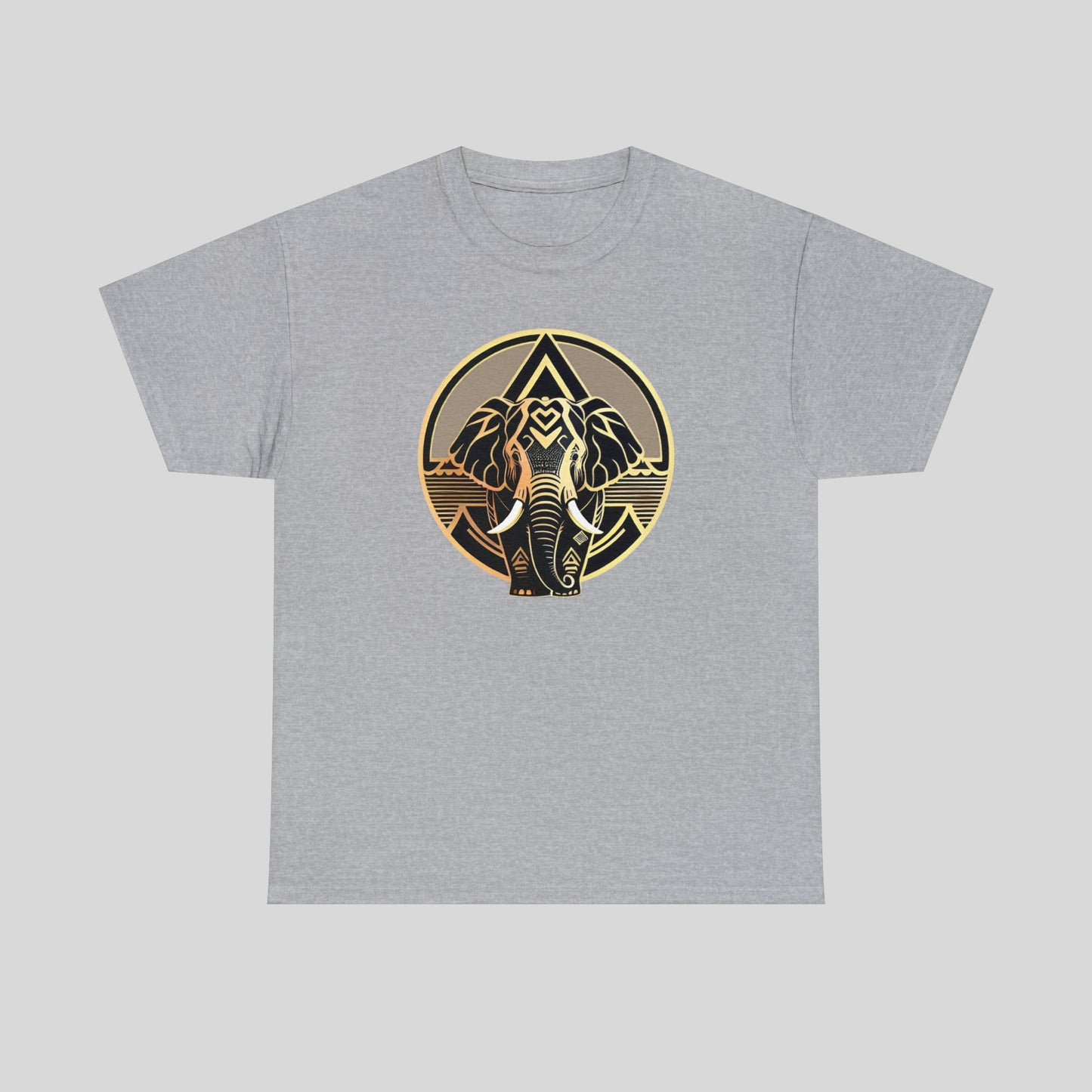 Elephant, Custom Graphic Unisex Heavy Cotton Tee