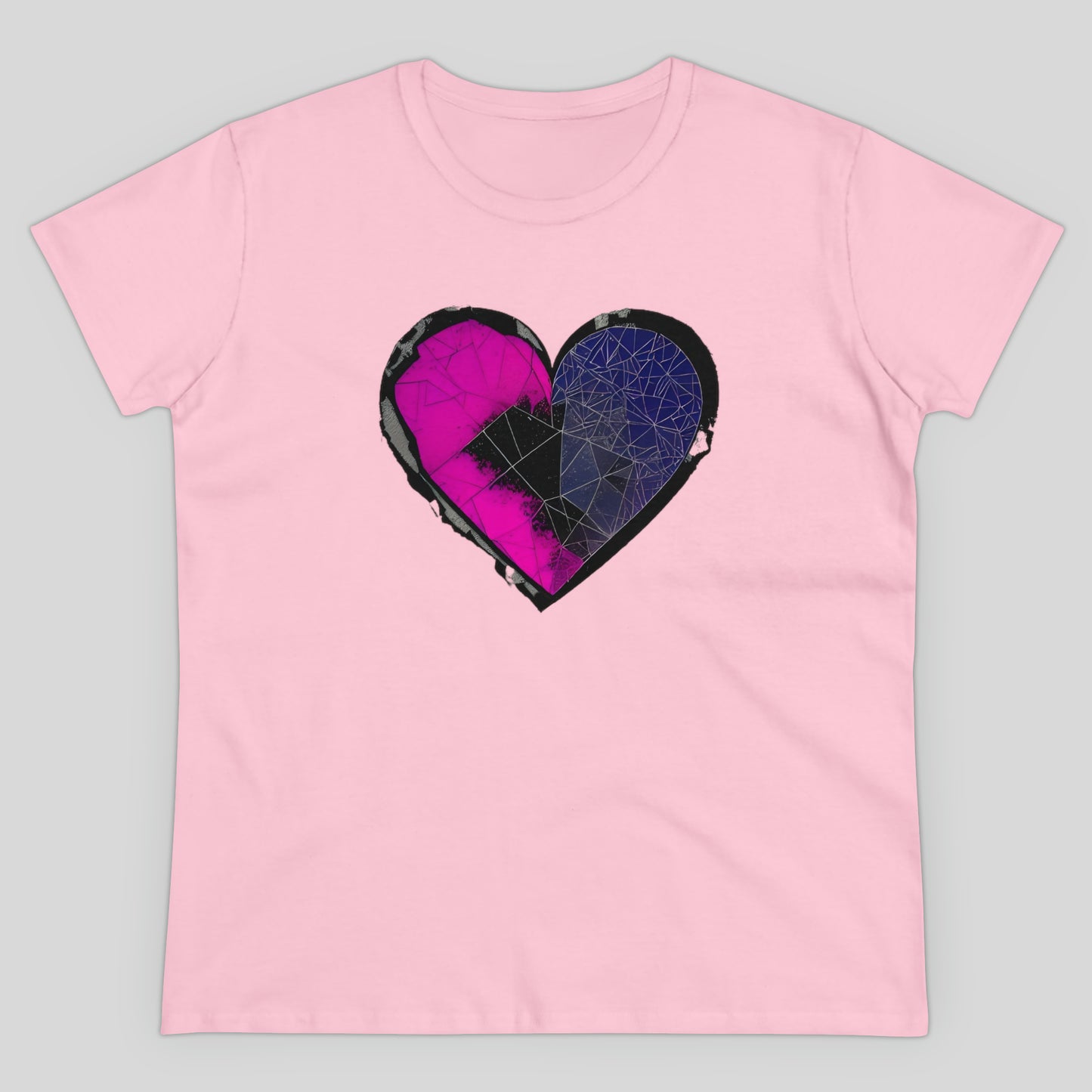 Shattered Heart Women's Midweight Cotton Tee