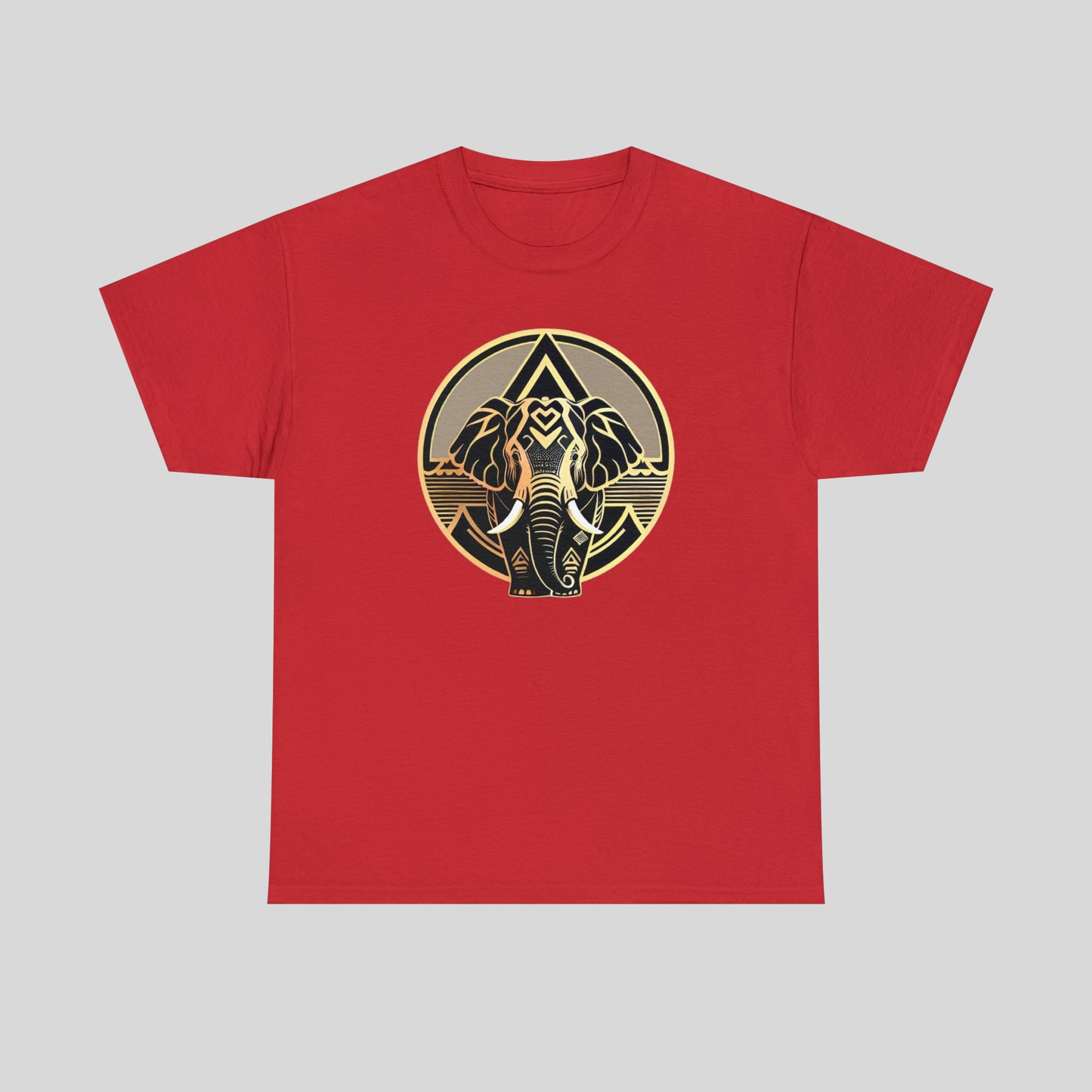 Elephant, Custom Graphic Unisex Heavy Cotton Tee
