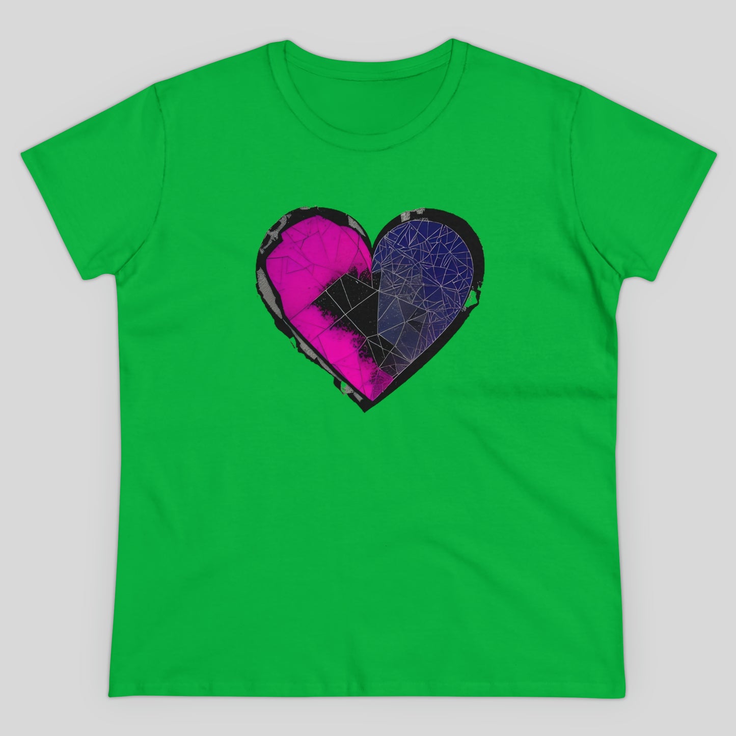 Shattered Heart Women's Midweight Cotton Tee