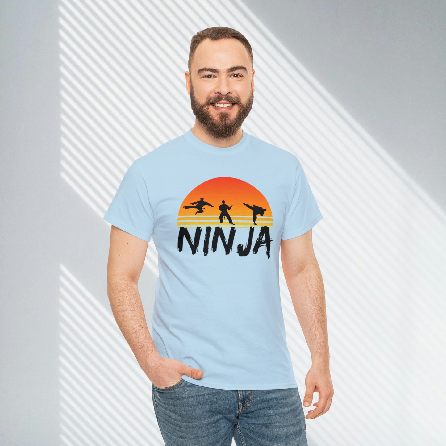 NINJA, Custom Unisex Heavy Cotton Graphic Tee