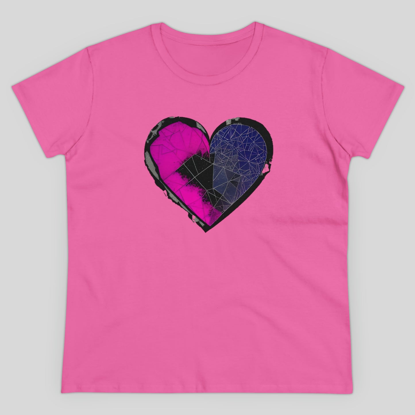 Shattered Heart Women's Midweight Cotton Tee