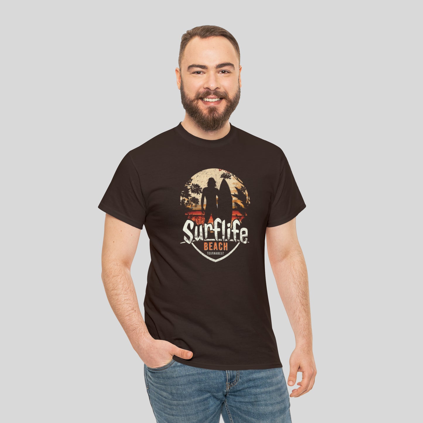 Surflife Beach Tournament, Unisex Heavy Cotton Graphic Tee
