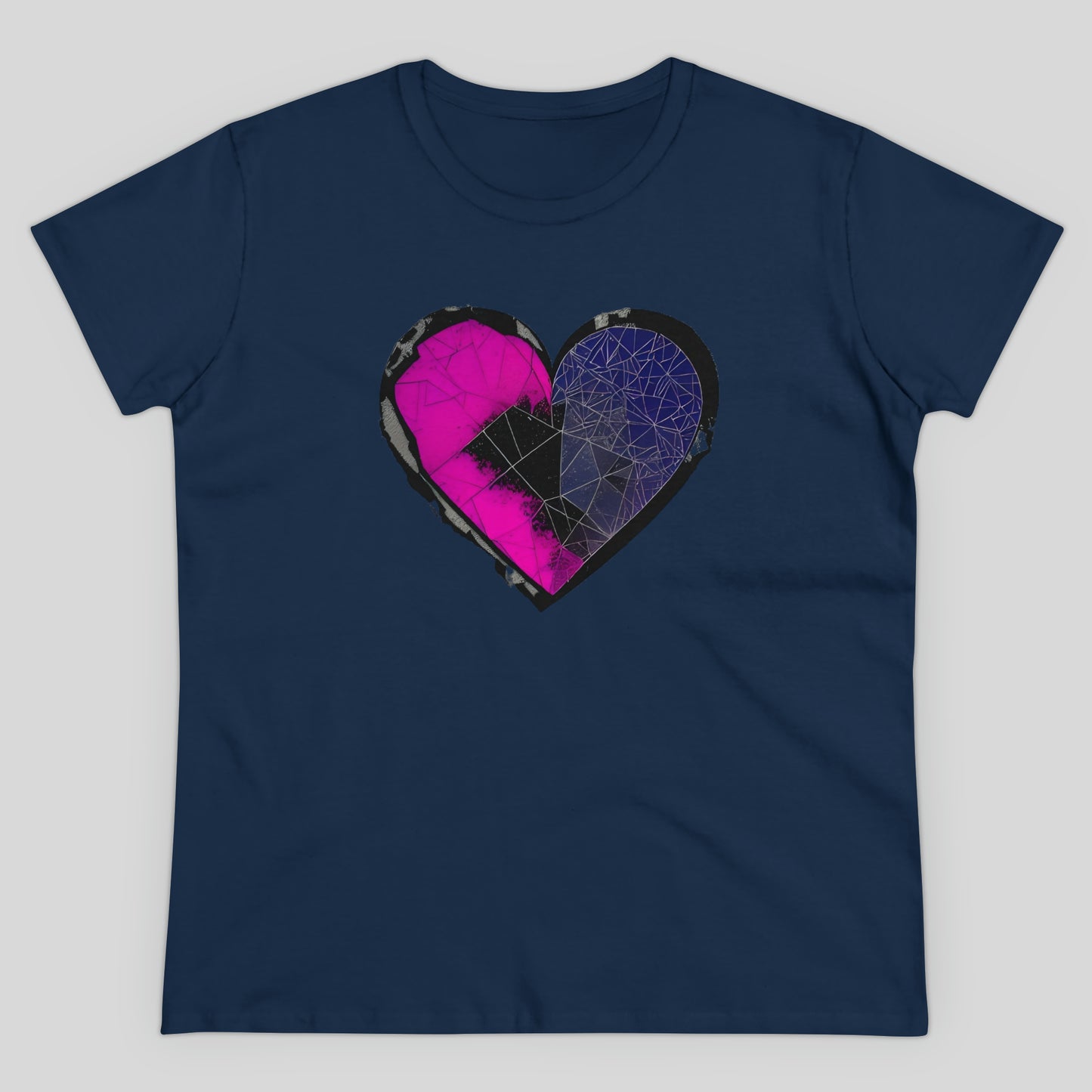 Shattered Heart Women's Midweight Cotton Tee
