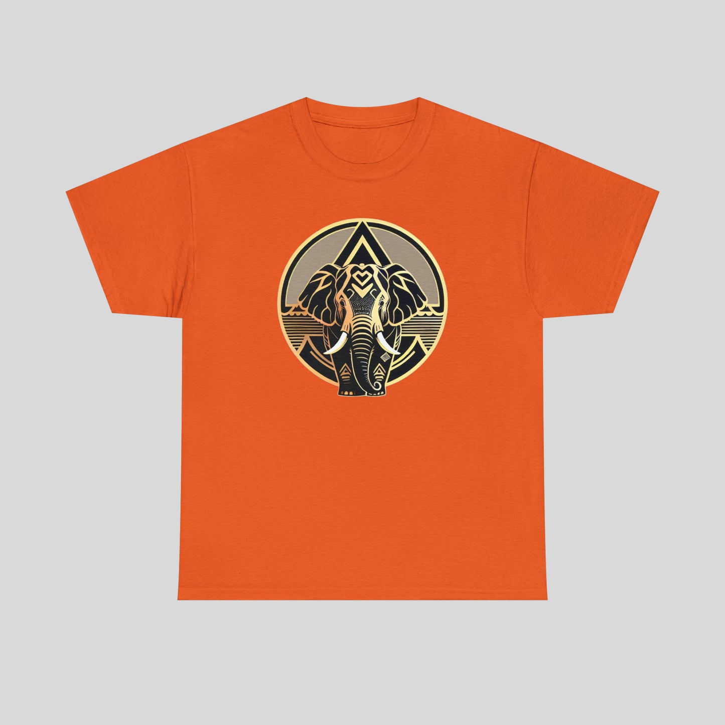 Elephant, Custom Graphic Unisex Heavy Cotton Tee