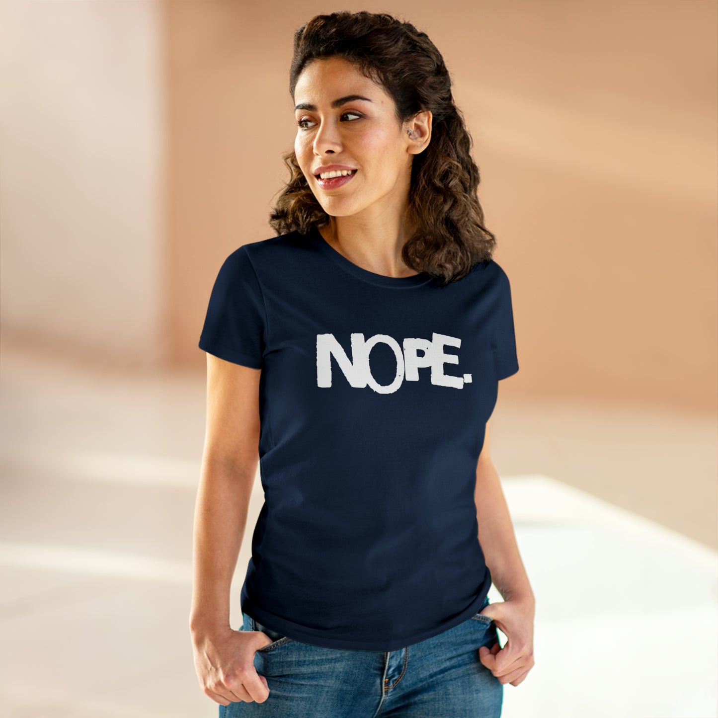 Nope. Women's Midweight Cotton Tee