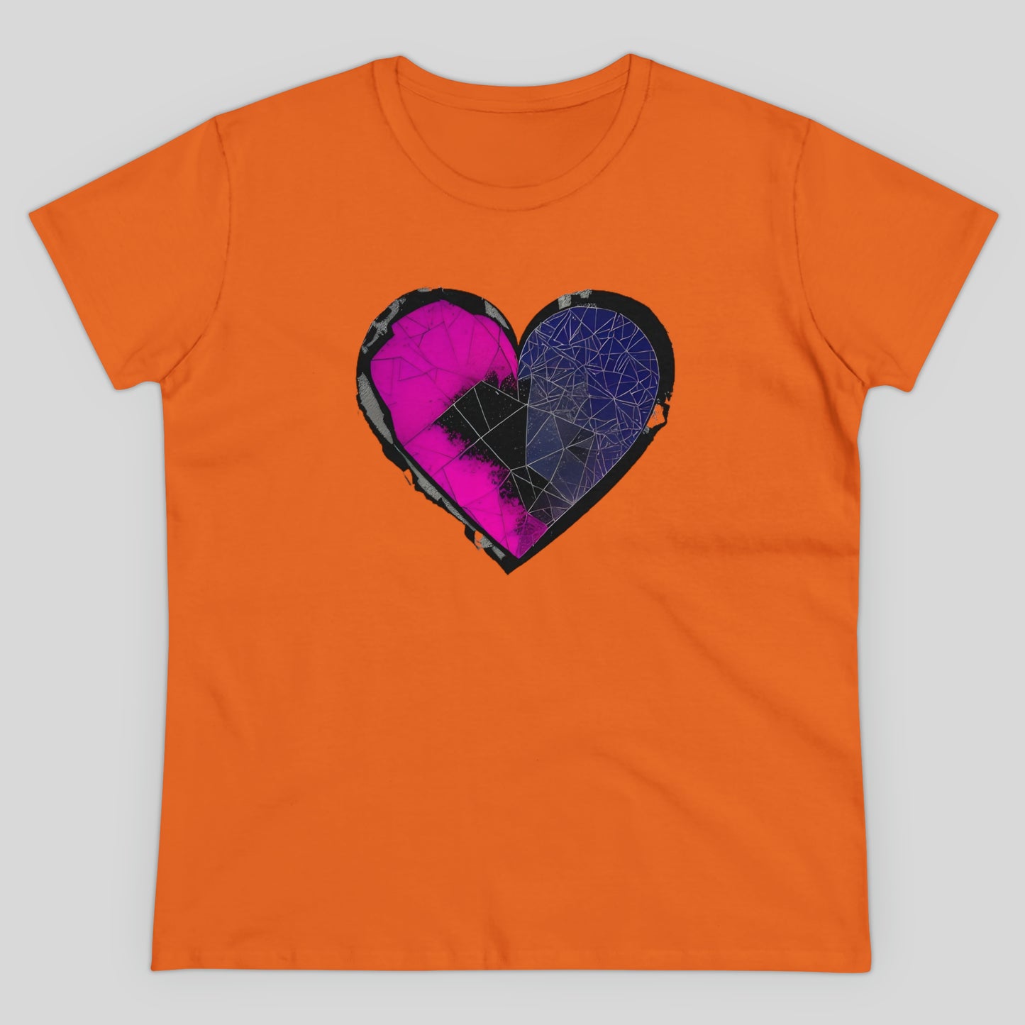 Shattered Heart Women's Midweight Cotton Tee