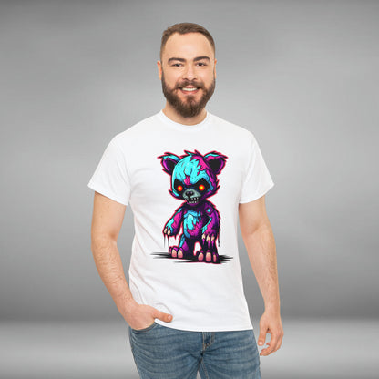 Zombie Teddy Bear, Custom Unisex Heavy Cotton Tee