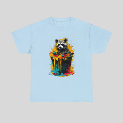 Trash Panda, Raccoon in a trash can Unisex Heavy Cotton Tee