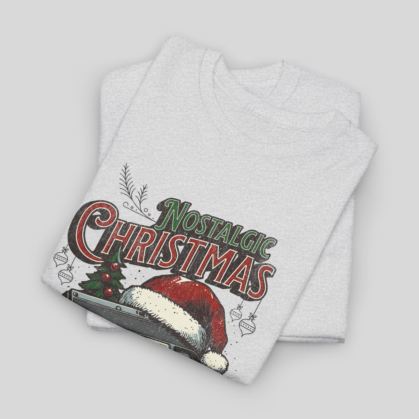 Nostalgic Christmas, Unisex Heavy Cotton Tee