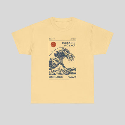 HOKKAIDO Wave, Unisex Heavy Cotton Tee