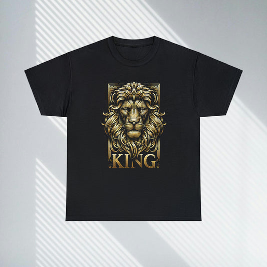 KING, Gold Lion, Heavy Cotton Tee