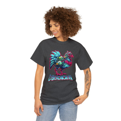 CyberChicken, Cyborg Chicken Unisex Heavy Cotton Tee