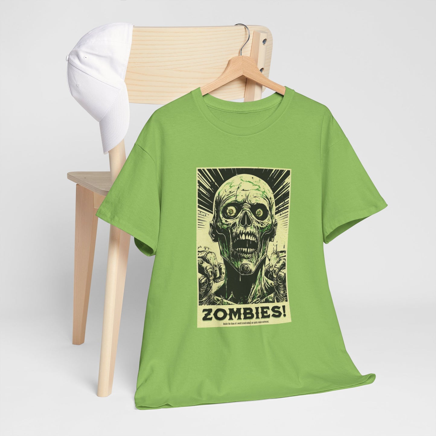 Zombies! Poster Style Unisex Heavy Cotton Tee