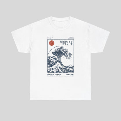 HOKKAIDO Wave, Unisex Heavy Cotton Tee