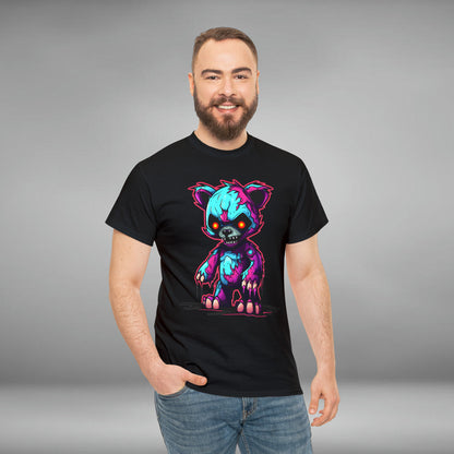 Zombie Teddy Bear, Custom Unisex Heavy Cotton Tee