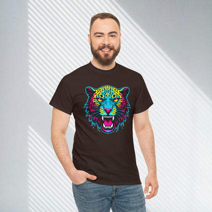 colorful Leopard Unisex Heavy Cotton Tee