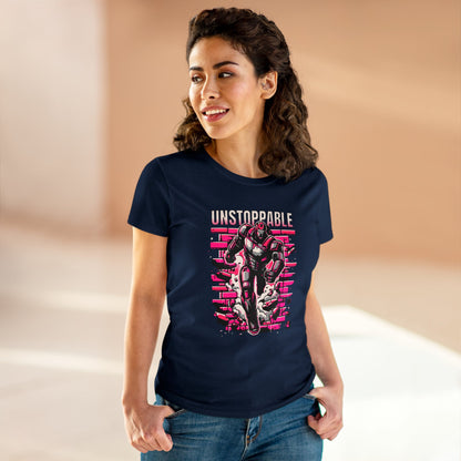 Unstoppable Robot Women's Midweight Cotton Tee