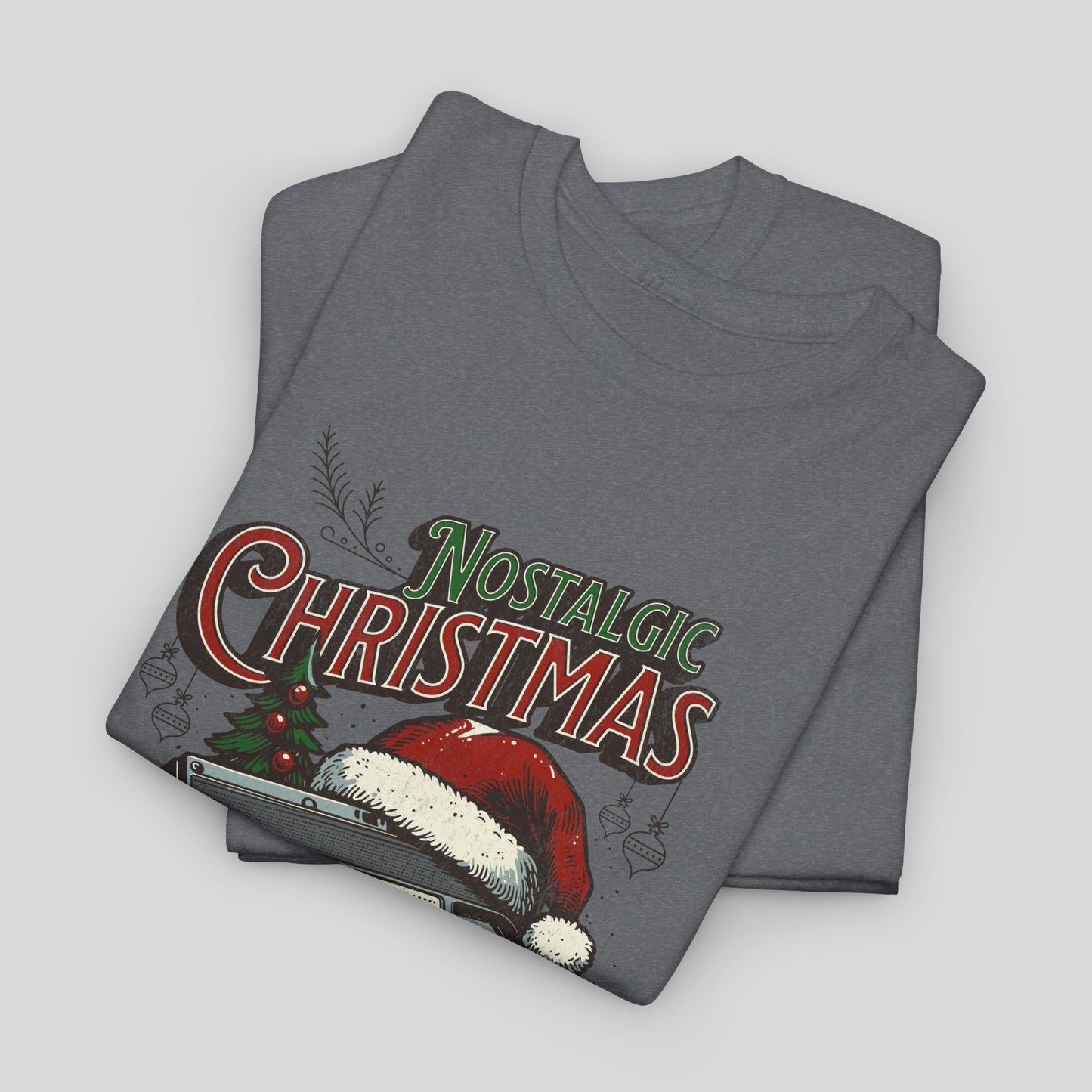 Nostalgic Christmas, Unisex Heavy Cotton Tee