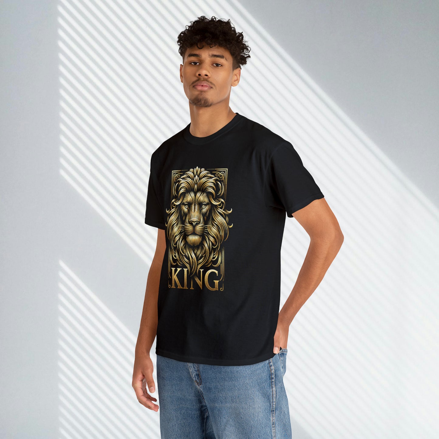 KING, Gold Lion, Heavy Cotton Tee