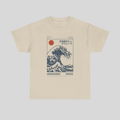 HOKKAIDO Wave, Unisex Heavy Cotton Tee