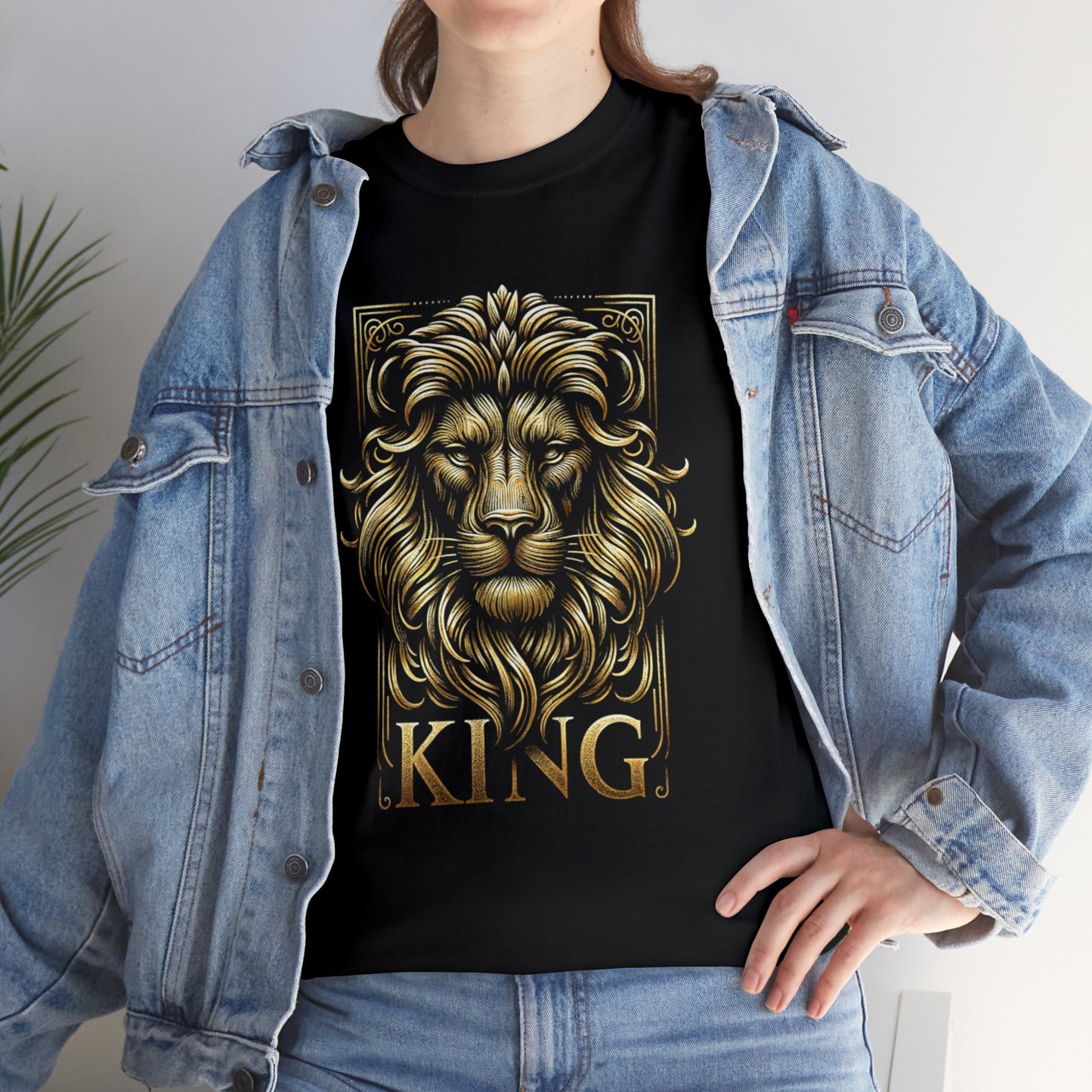 KING, Gold Lion, Heavy Cotton Tee