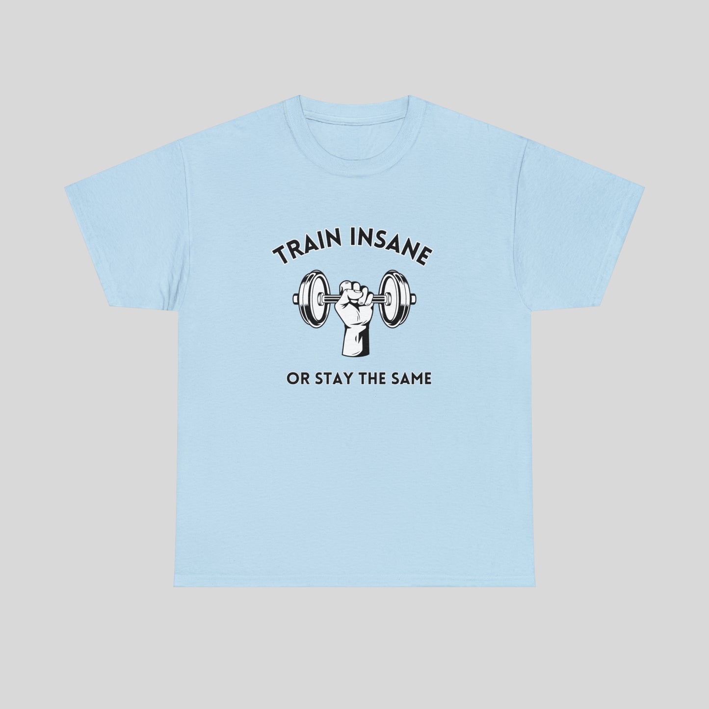 Train Insane or Stay The Same, Unisex Heavy Cotton Tee