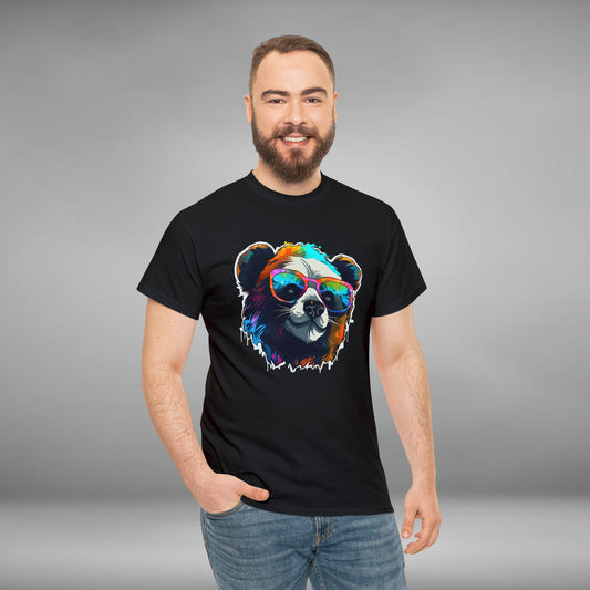 Panda Bear custom Unisex Heavy Cotton Graphic Tee