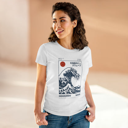 HOKKAIDO Wave Women's Midweight Cotton Tee