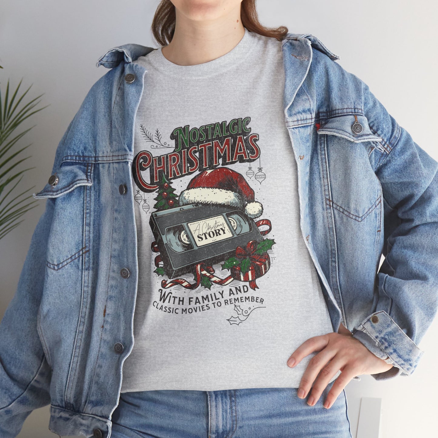 Nostalgic Christmas, Unisex Heavy Cotton Tee