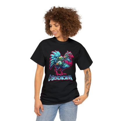 CyberChicken, Cyborg Chicken Unisex Heavy Cotton Tee